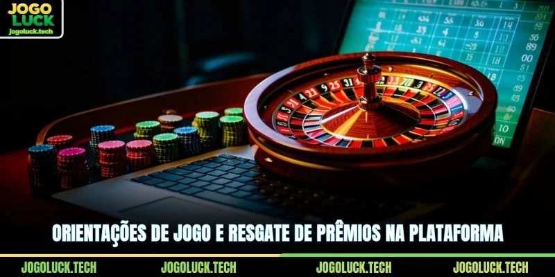Orientações de jogo e resgate de prêmios na plataforma