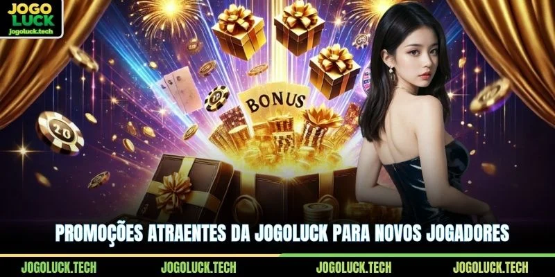Promoções atraentes da JOGOLUCK para novos jogadores
