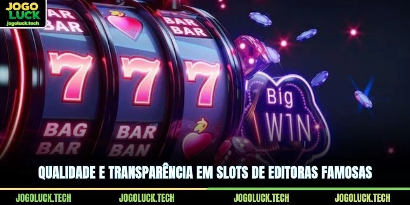 Qualidade e transparência em slots de editoras famosas
