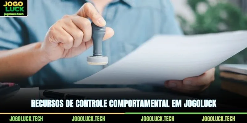 Recursos de controle comportamental em JOGOLUCK
