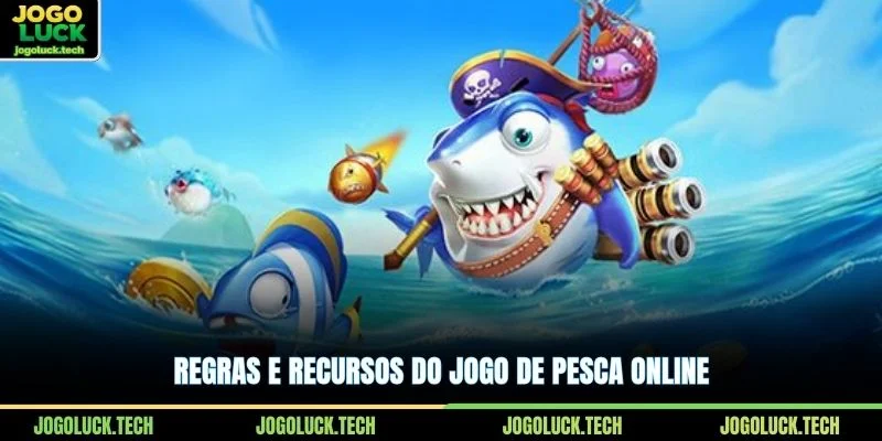 Regras e recursos do jogo de pesca online