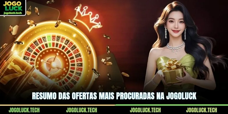 Resumo das ofertas mais procuradas na JOGOLUCK